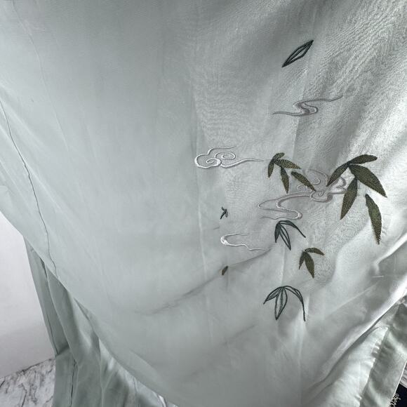 Asian Embroidered Chinese Hanfu Sheer Outer Robe M Cosplay Costume Kimono Jacket - Picture 13 of 16